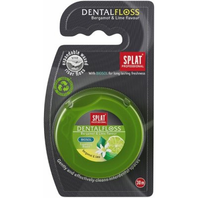 SPLAT Zubní nit bergamot a limetka 30 m – Zboží Dáma
