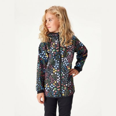 Unuo dětská softshellová bunda s fleecem Basic Zahrada černá – Zboží Dáma