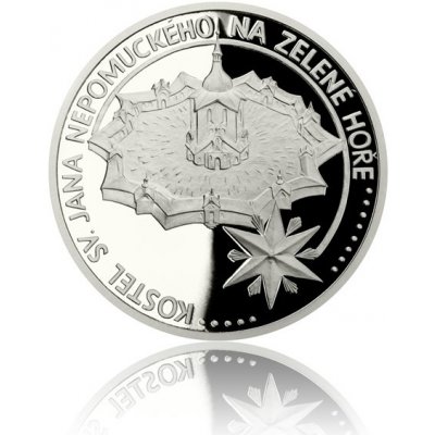 Česká mincovna platinová mince UNESCO Kostel sv. Jana Nepomuckého na Zelené hoře proof 1 oz – Zboží Mobilmania