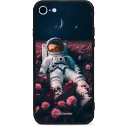 Pouzdro Mobiwear Glossy Apple iPhone SE 2020 - G002G Astronaut v růžích