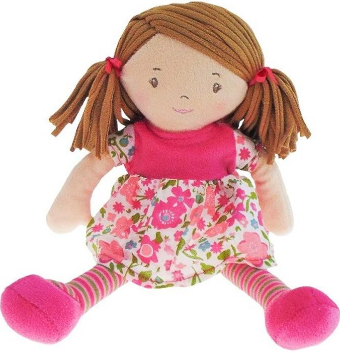 Bonikka látková panenka Dames 25cm Malá Peggy fialové šaty