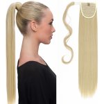 S-noilite® příčesek do culíku, rovné prodloužení vlasů 66 cm, šedá blond & bleichblond – Zboží Mobilmania