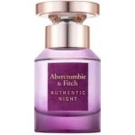 Abercrombie & Fitch Authentic Night parfémovaná voda dámská 100 ml – Hledejceny.cz