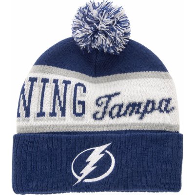 Mitchell & Ness pánská čepice Tampa Bay Lightning Block Sweep Pom Knit – Hledejceny.cz
