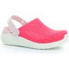 Dětské žabky a pantofle Crocs LiteRide Clog Juniors Poppy White