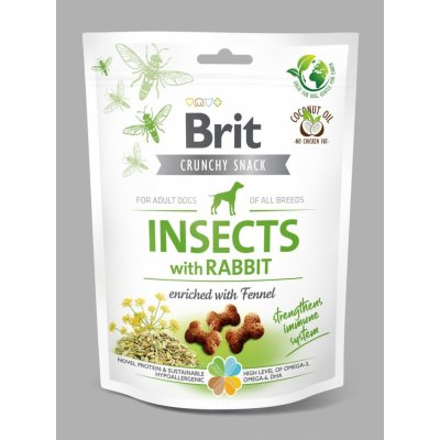 Brit Care Dog Crunchy Cracker Insects with Rabbit enriched with Fennel 200 g – Hledejceny.cz