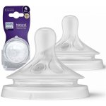 Philips Avent dudlík Natural Response na kaši 2 ks transparentní – Zboží Dáma
