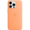 Pouzdro a kryt na mobilní telefon Apple Apple Silikonové s MagSafe iPhone 15 Pro Max, sorbetově oranžová MT1W3ZM/A
