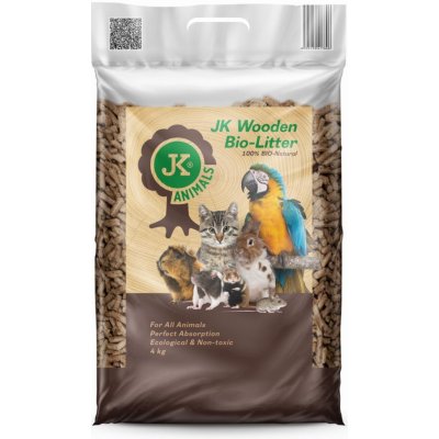 JK ANIMALS, Přírodní dřevěná podestýlka, 4 kg – Zboží Mobilmania