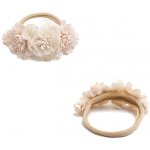 Kytičkové čelenky větší kvítka Cappuccino – Sleviste.cz