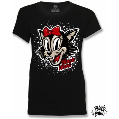 Dámské Triko BLACK HEART BAD CAT – Hledejceny.cz