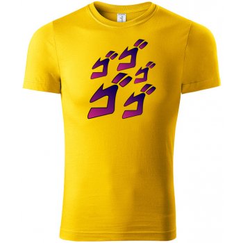 JoJo's Bizarre Adventure tričko Menacing žluté