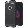 Pouzdro a kryt na mobilní telefon Apple Pouzdro Forcell CARBON Case iPhone 5/5S/SE černé