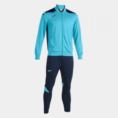 Joma Championship VI Tracksuit Fluor Turquoise-Navy – Zboží Mobilmania