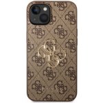 Pouzdro Guess PU 4G Metal Logo iPhone 14 hnědé – Zboží Živě