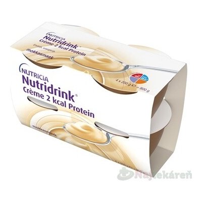 NUTRIDRINK CREME 2 KCAL PROTEIN S PŘÍCHUTÍ KÁVY POR SOL 24X200G – Hledejceny.cz