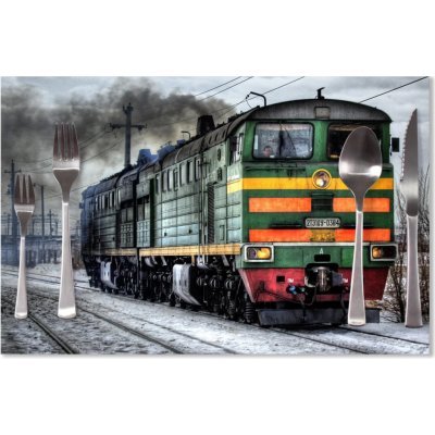 Sablio prostírání Lokomotiva 40x30cm – Zboží Dáma