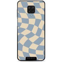 Mobiwear Glossy - Xiaomi Redmi Note 9 Pro / Note 9S - GA59G Modrá a béžová šachovnice