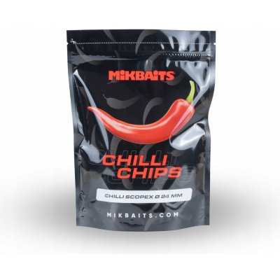Mikbaits Chilli Chips Boilies 300 g 24 mm Chilli Jahoda – Zboží Dáma