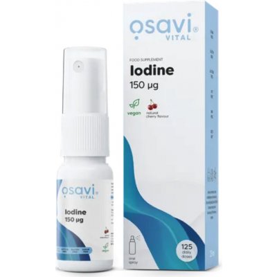 Osavi Iodine cherry flavour ústní sprej s jódem a třešňovou příchutí 150 µg 25 ml – Hledejceny.cz