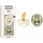 Bibs Colour anatomické dudlíky z přírodní kaučuk 2ks Ivory / Sage – Zbozi.Blesk.cz