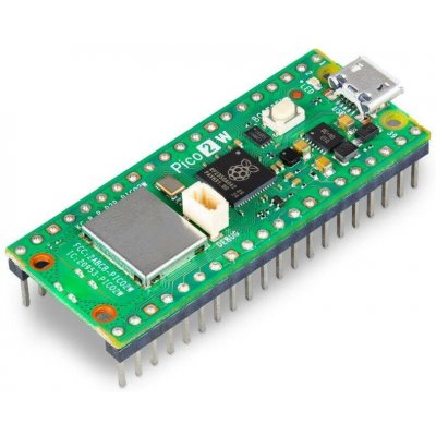 Raspberry Pi Pico 2 WH - RP2350 ARM Cortex M33 + CYW43439 - WiFi/Bluetooth - s konektory – Zboží Živě