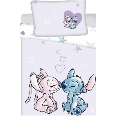 Jerry Fabrics Disney povlečení Lilo and Stitch Purple baby 100 x 135 cm 40 x 60 cm – Zbozi.Blesk.cz