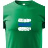 Dětské tričko Canvas dětské tričko Turistická značka modrá, zelená 2079