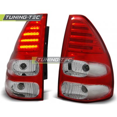 Zadní světla Toyota Land Cruiser 120 03-09 - krystal/červené LED – Hledejceny.cz