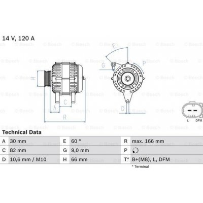 Alternátor BOSCH 0 986 044 330 (0986044330) – Zbozi.Blesk.cz