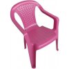 Bibl Bambini dětská plastová židlička růžová