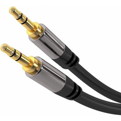 PremiumCord HQ stíněný kabel stereo Jack 3.5mm - Jack 3.5mm M/M 5m - kjqmm5 – Zboží Živě