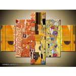 Obraz Gustav Klimt - Polibek (koláž) – Zboží Mobilmania