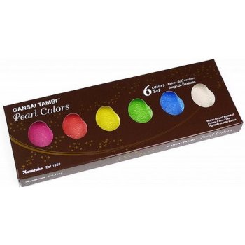 Kuretake Akvarelové barvy Gansai Tambi Pearl Colors sada 6 ks