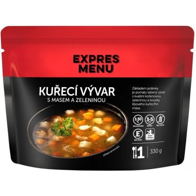 EXPRES MENU Kuřecí vývar se zeleninou 330 g – Zbozi.Blesk.cz