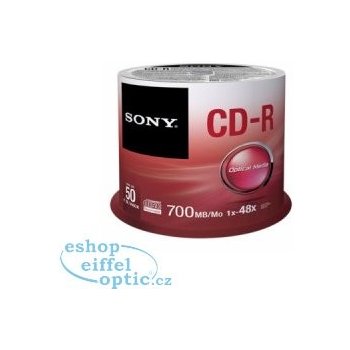 Sony CD-R 700MB 48x, spindle, 50ks (50CDQ80SP)