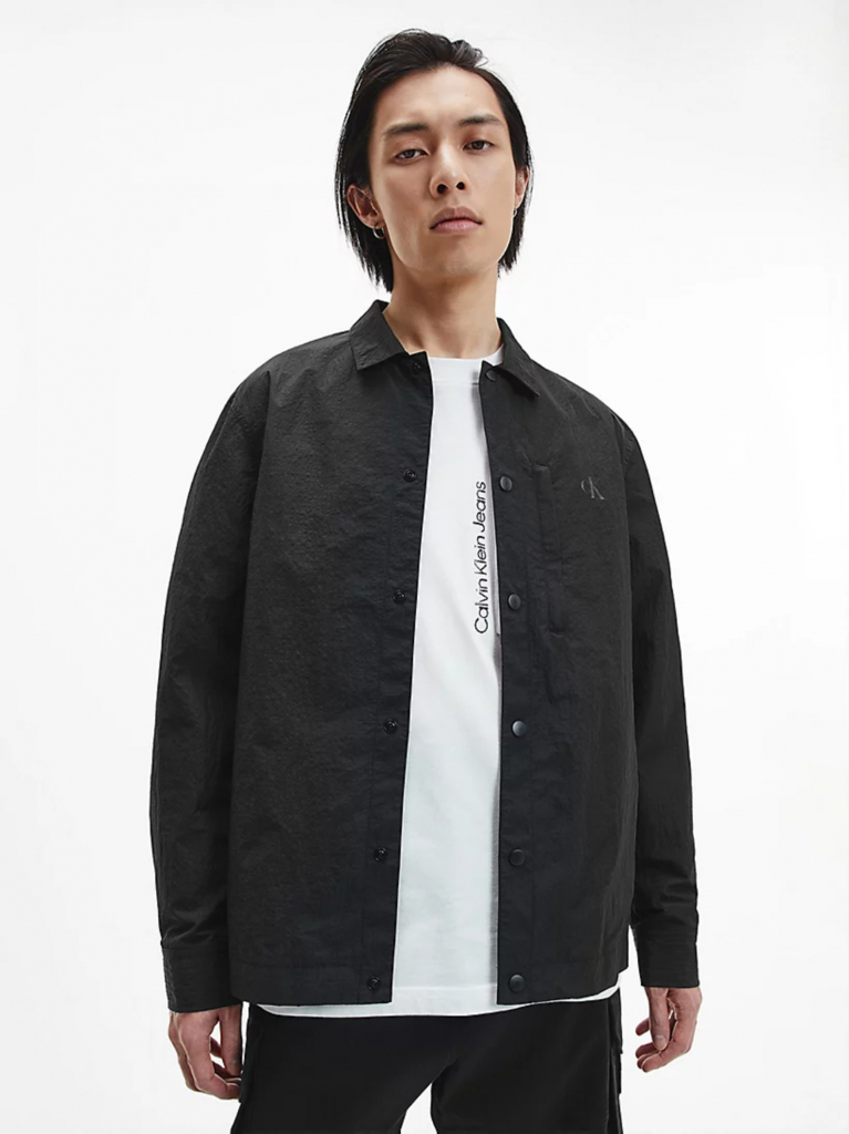 Calvin Klein pánská košilová bunda černá