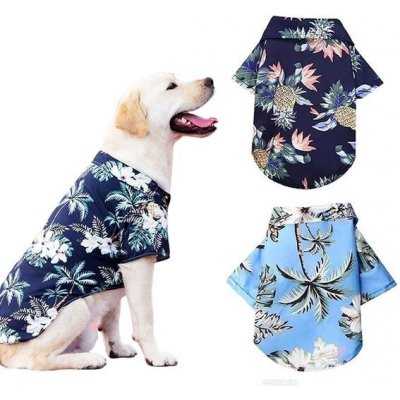 Trička pro psy Havajské tričko pro štěňata Oblečení pro psy Oblečení pro kočky Květinové trička – Hledejceny.cz