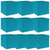 Úložný box zahrada-XL Úložné boxy 10 ks bledě modré 32 x 32 x 32 cm textil