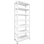 Biedrax Regál 60 x 90 x 240 cm bílý 7 polic – Hledejceny.cz