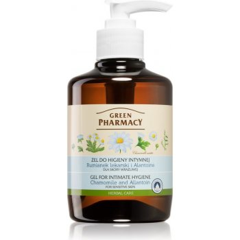 Green Pharmacy Body Care Chamomile & Allantoin gel na intimní hygienu pro citlivou pokožku (0% Parabens, Artificial Colouring) 370 ml