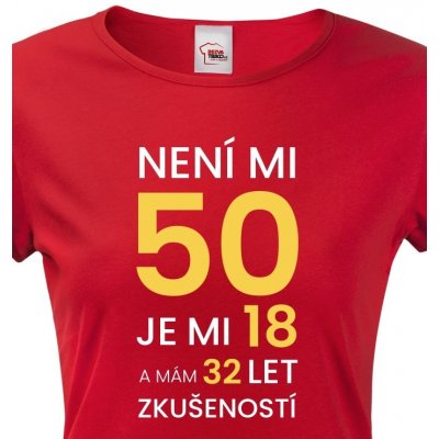 tričko k 50 narozeninám – Heureka.cz