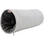 Samohýl Exclusive Tunel závěsný L šedobílé proužky šedý velvet 15 x 15 x 40 cm – Zbozi.Blesk.cz