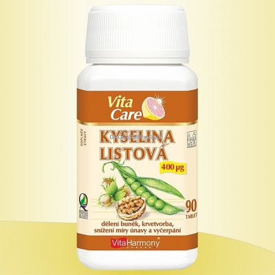 VitaHarmony Kyselina listová 400 mcg 90 tablet – Hledejceny.cz
