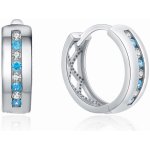 MOISS Stříbrné kruhy s barevnými zirkony E0000412 – Sleviste.cz