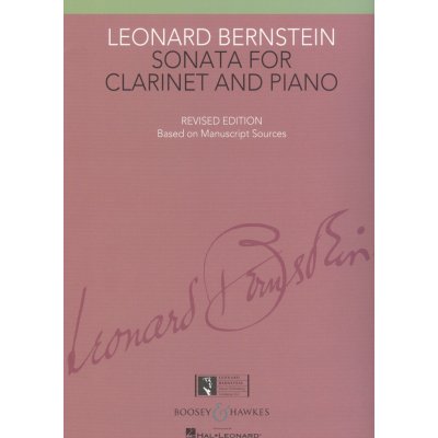 Bernstein Sonata for Clarinet and Piano klarinet a klavír