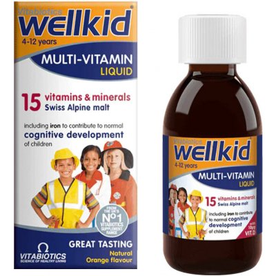 Vitabiotics Wellkid Multi-vitamin Liquid pomeranč 150 ml – Hledejceny.cz