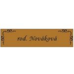 Jmenovka na dveře typ 8 – Zboží Mobilmania