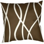 Dadka bavlna Vlny banánové na tmavě hnědém 40 x 40 cm – Zboží Mobilmania