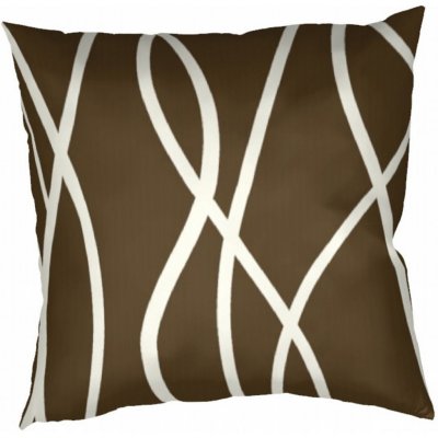 Dadka bavlna Vlny banánové na tmavě hnědém 40 x 40 cm – Zboží Mobilmania